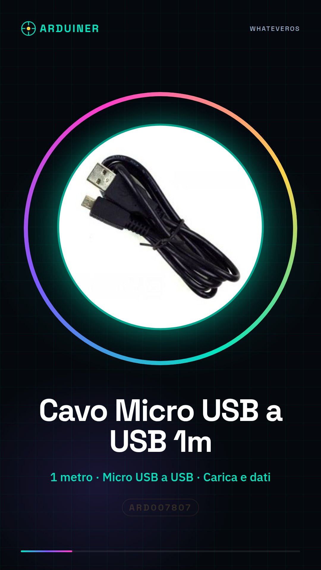 1 Meter Micro USB to USB Cable