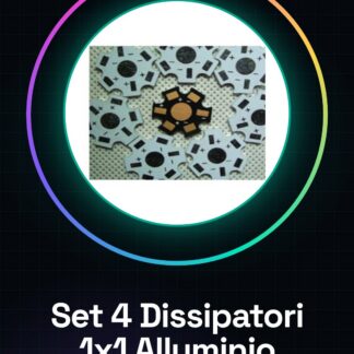 4 Pezzi 1 * 1 w dissipatoir in alluminio con sfera ripida, lampada a lume di candela, lampada da soffitto, ecc
