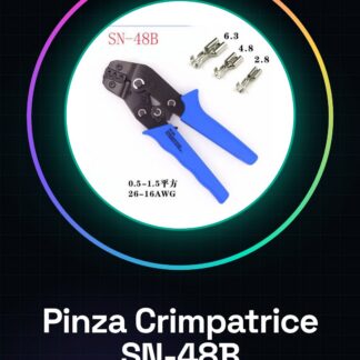 SN-48B Pinza Crimpatrice per terminali 3.96/4.8/5.2/6.3 AWG26-16