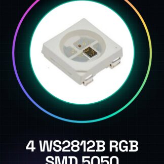 4 Pezzi WS2812B RGB SMD 5050 SOP 4 PIN LED con integrato controller DC 5V