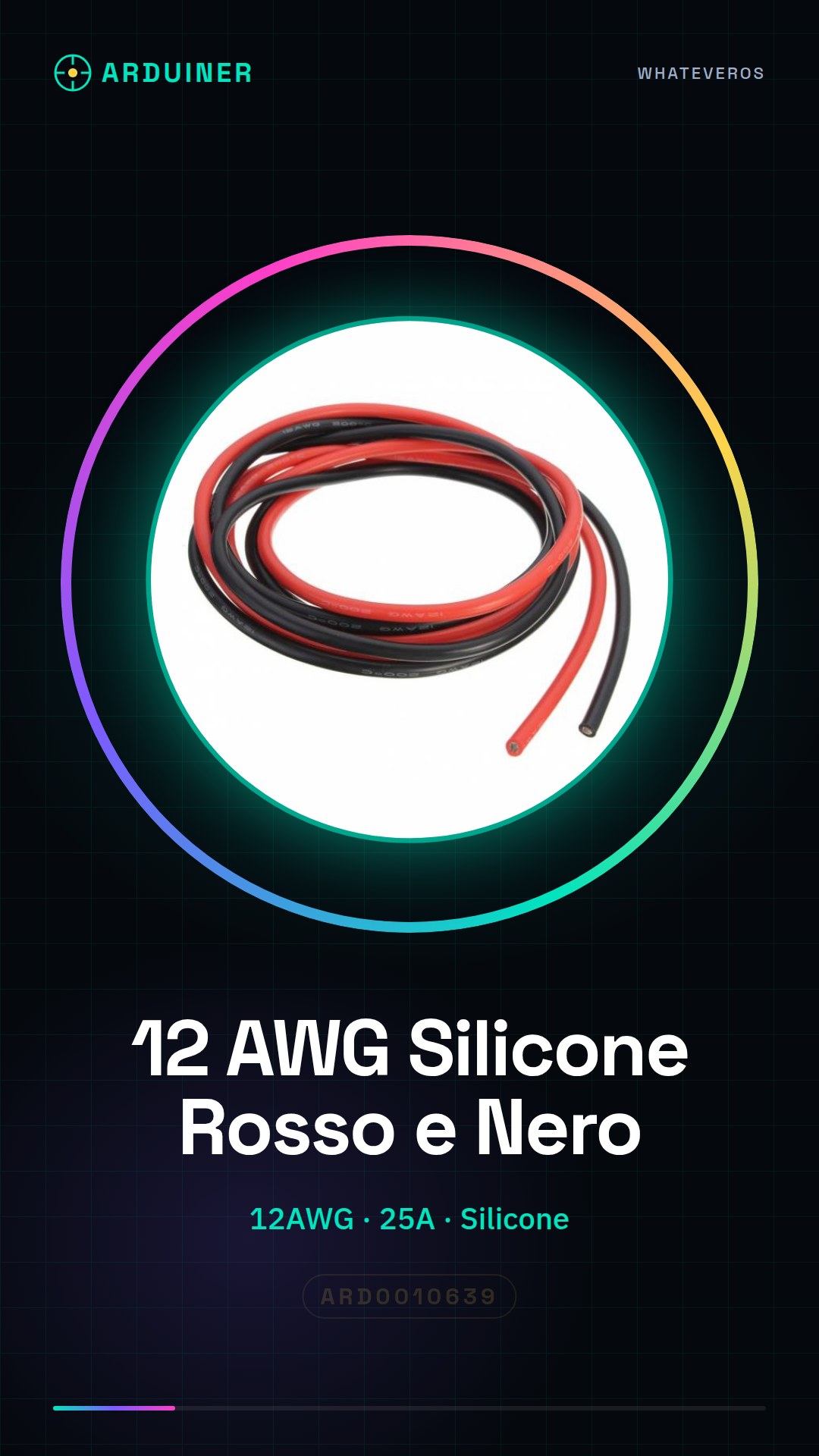 12 AWG SILICON RED AND BLACK