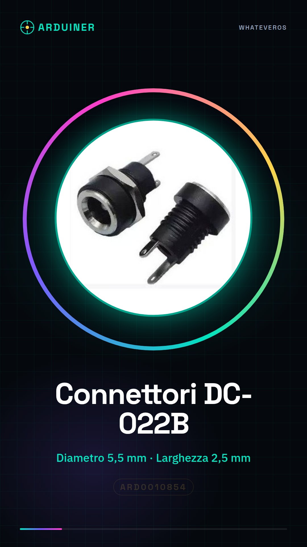 2 pièces DC-022B Connecteur d'alimentation CC 5,5 * 2,5 mm