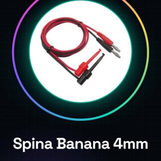 Spina a banana da 4 mm per testare artiglio del gancio Cavo in silicone 22AWG 100Cm 3Ft R&B
