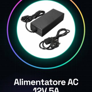 Alimentatore AC 12V 5A Presa Europea PA-1600-07 5.5mm