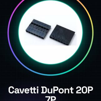 20 Pezzi 7P DuPont testa, Spaziatura 2,54MM DuPont guscio in plastica, tappi
