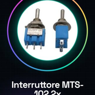 2 Pezzi MTS-102 / 3Pins 2Positions Interruttore a levetta / MTS102