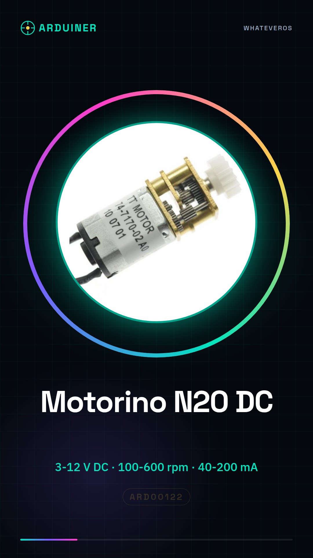 Moteur électrique N20 avec réducteur et engrenages en métal avec mandrin en plastique
