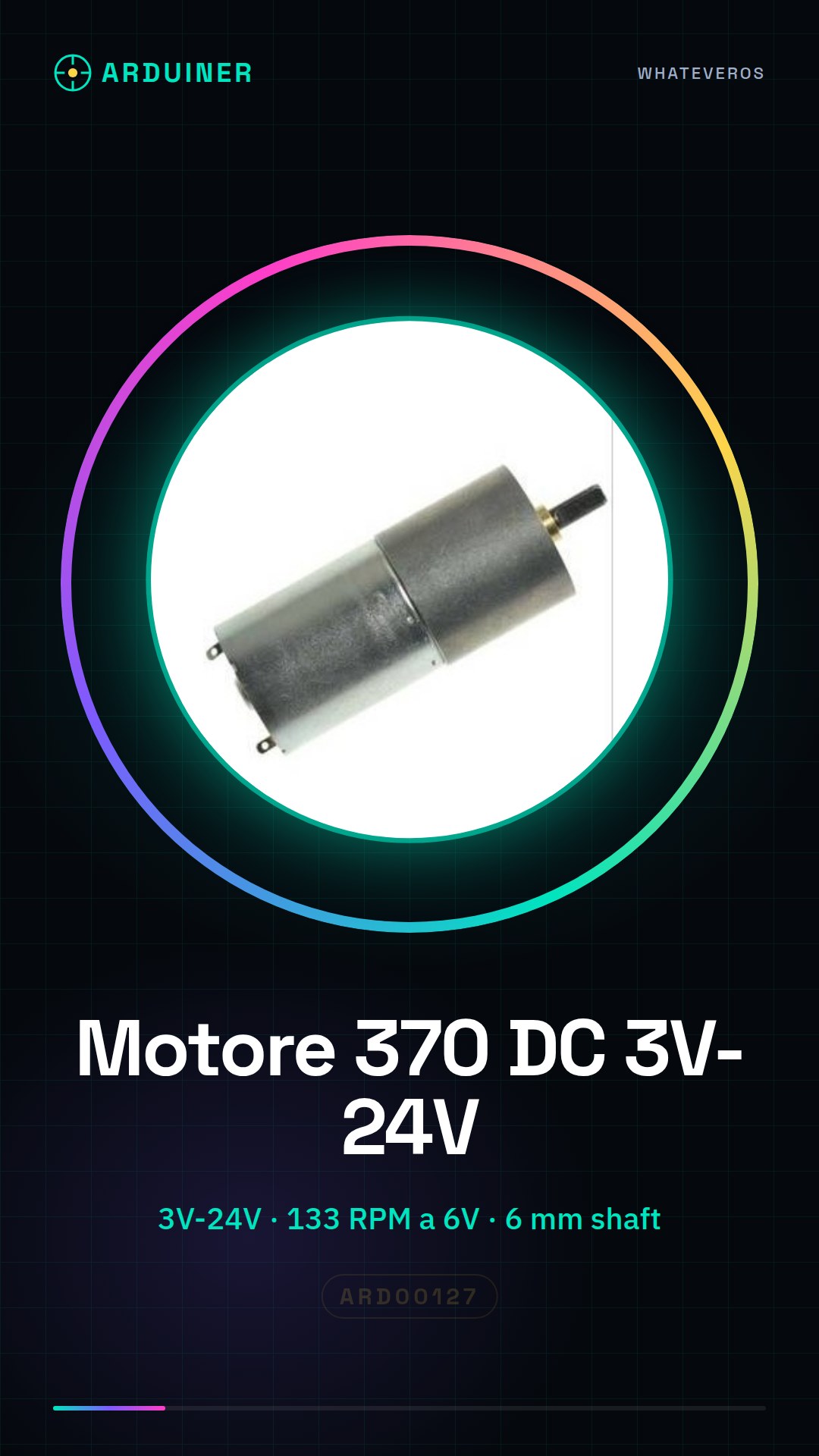 370 Electric Motor with Gearbox 3V-24V - 6V 133 RPM