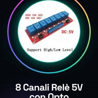 8 Canali 5V Relè con Optoaccoppiatore ogni canale supporta livello alto/basso