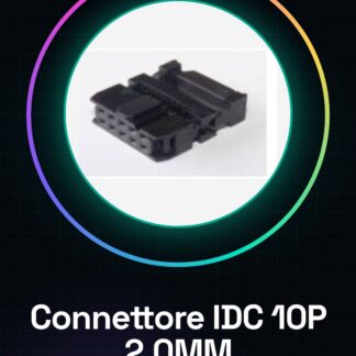 2 Pezzi Connettore IDC per cavo piatto 10 Poli Passo 2.0MM Socket Femmina FC-10P