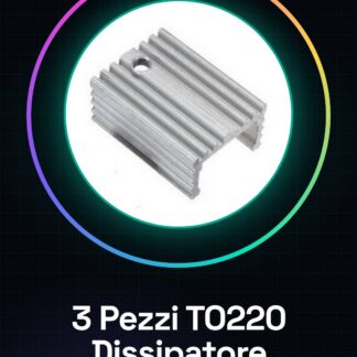 3 Pezzi TO220 Dissipatore