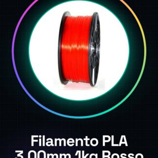 Filamento PLA 3.00mm 1kg – Rosso – Alta Qualità per Stampanti 3D