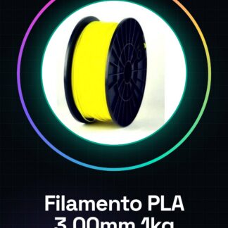 Filament PLA 3.00mm 1kg – Jaune – Haute Qualité pour Imprimantes 3D