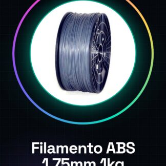 Hilo ABS 1.75mm 1kg - Plata - Alta Calidad para Impresoras 3D