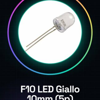 5 Pièces Diodes LED Jaune F10 Lentille Transparente 10mm