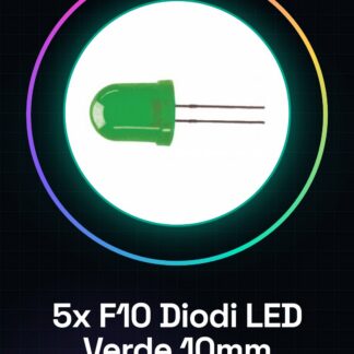 5 Pièces Diodes LED Vertes F10 10mm