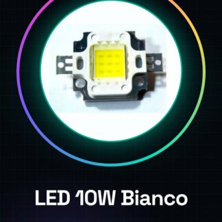 10W Led Bianco 900mA 900-1000 Lumes 6000-7000K 120-140C