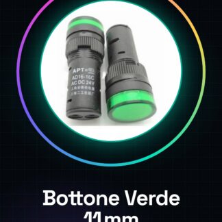 Verde 11MM LAY37 a 11 m (PBC) Y090LAY7-11 ma 11 m spinta a fungo bottone Pulsante