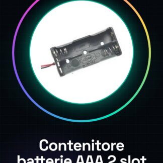 2 slot AAA contenitore batterie