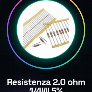 50 Pezzi Resistenza 2.0 ohm 1/4w 1/4 w 5%
