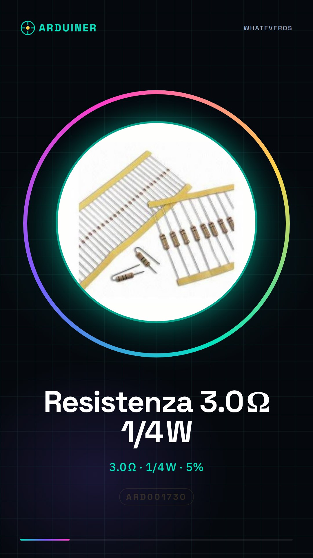 50 Stück 3,0 Ohm 1/4w Widerstand 5%