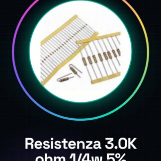 50 Pezzi Resistenza 3.0K ohm 3000 ohm 1/4w 1/4 w 5%
