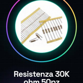 50 Pezzi Resistenza 30K ohm 30000 ohm 1/4w 1/4 w 5%