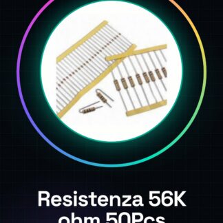 50 Pezzi Resistenza 56K ohm 56000 ohm 1/4w 1/4 w 5%