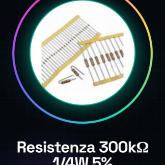 50 Pezzi Resistenza 300K ohm 300000 ohm 1/4w 1/4 w 5%
