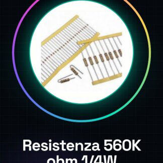 50 Pezzi Resistenza 560K ohm 560000 ohm 1/4w 1/4 w 5%