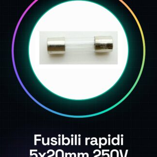 10 Pezzi 5*20 250V 0.5A Fusibili rapidi in vetro