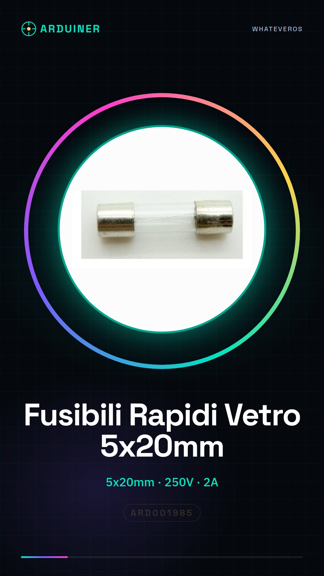 10 Pièces 5*20 250V 2A Fusibles rapides en verre