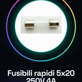 10 Pezzi 5*20 250V 4A Fusibili rapidi in vetro