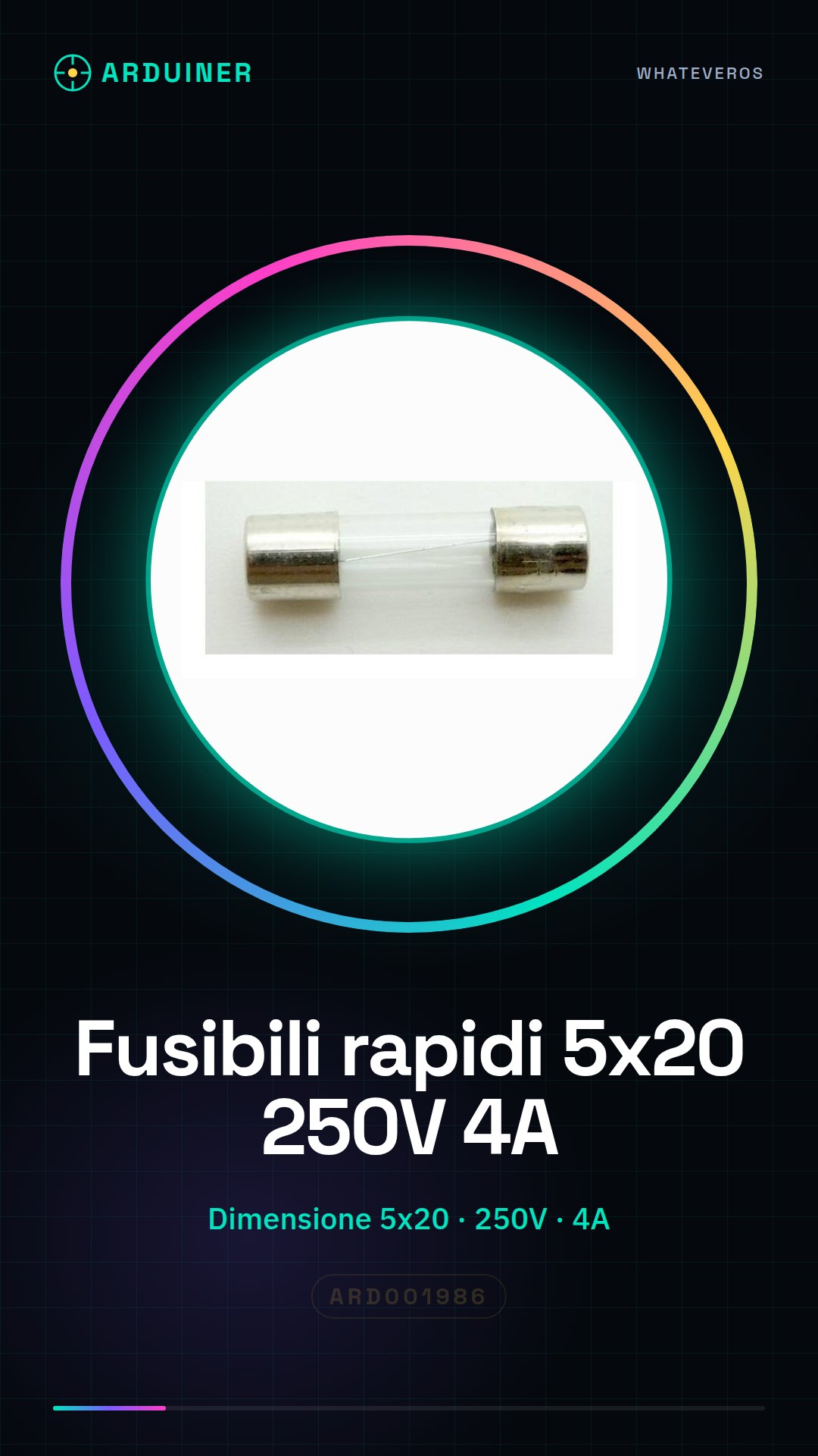 10 Pièces Fusibles Rapides 5*20 250V 4A en Verre