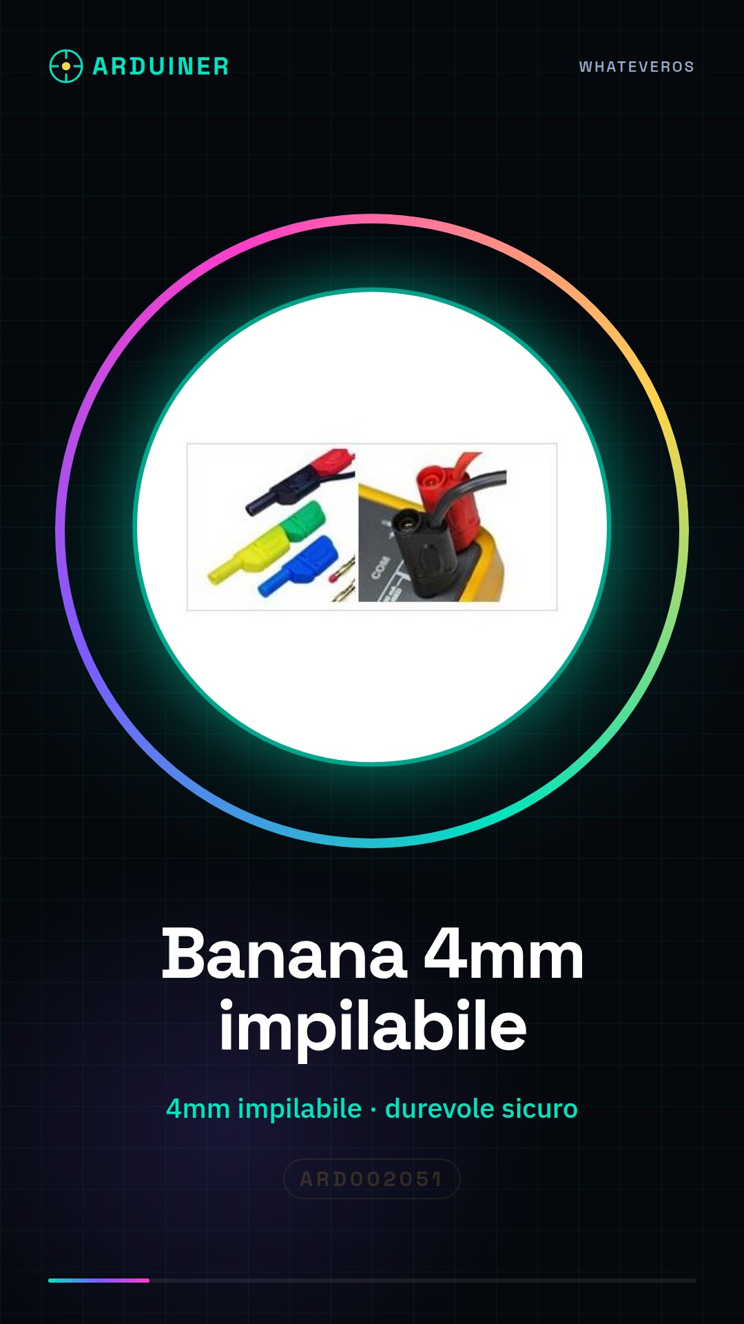 Bananenstecker 4mm stapelbar, dauerhaft und sicher, verschiedene Farben