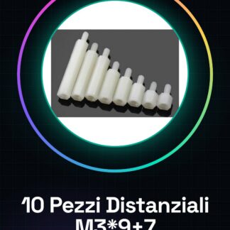 10 Pezzi Distanziali M3*9+7