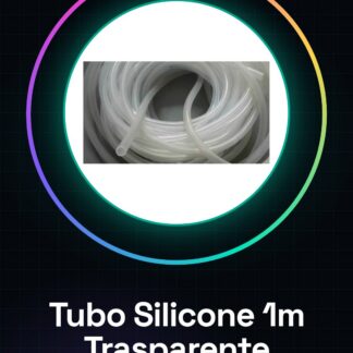 1Mt Tubo in Silicone Trasparente Mis. D. Interno 2mm, D. Esterno 4mm