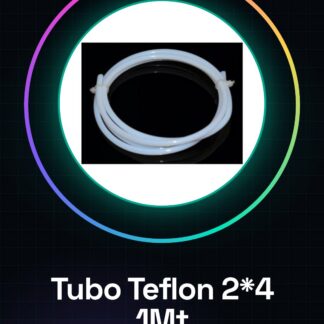 1Mt Tubo in Teflon Diametro 2*4 per guida filamenti da 1.75mm 3D