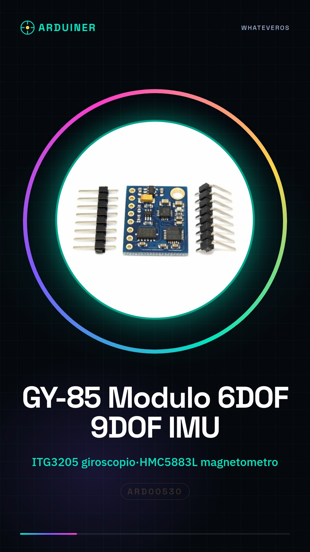 Module GY-85 6DOF 9DOF IMU Capteur 9 Axes gyroscope accéléromètre (ITG3205 + ADXL345 + HMC5883L)