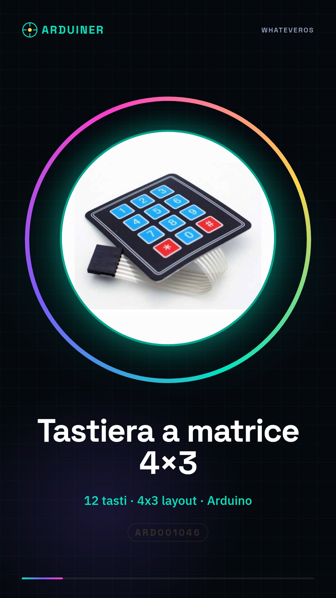 Clavier matriciel 4x3 compatible avec Arduino