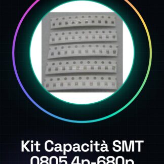 0805 Kit di capacità SMT 4p-680p 10 Pezzi da 18 tipi: 4P 8P 10P 12P 15P 20P 27P 30P 33P 51P 56P 68P 100P 150P 200P 330P 470P 680