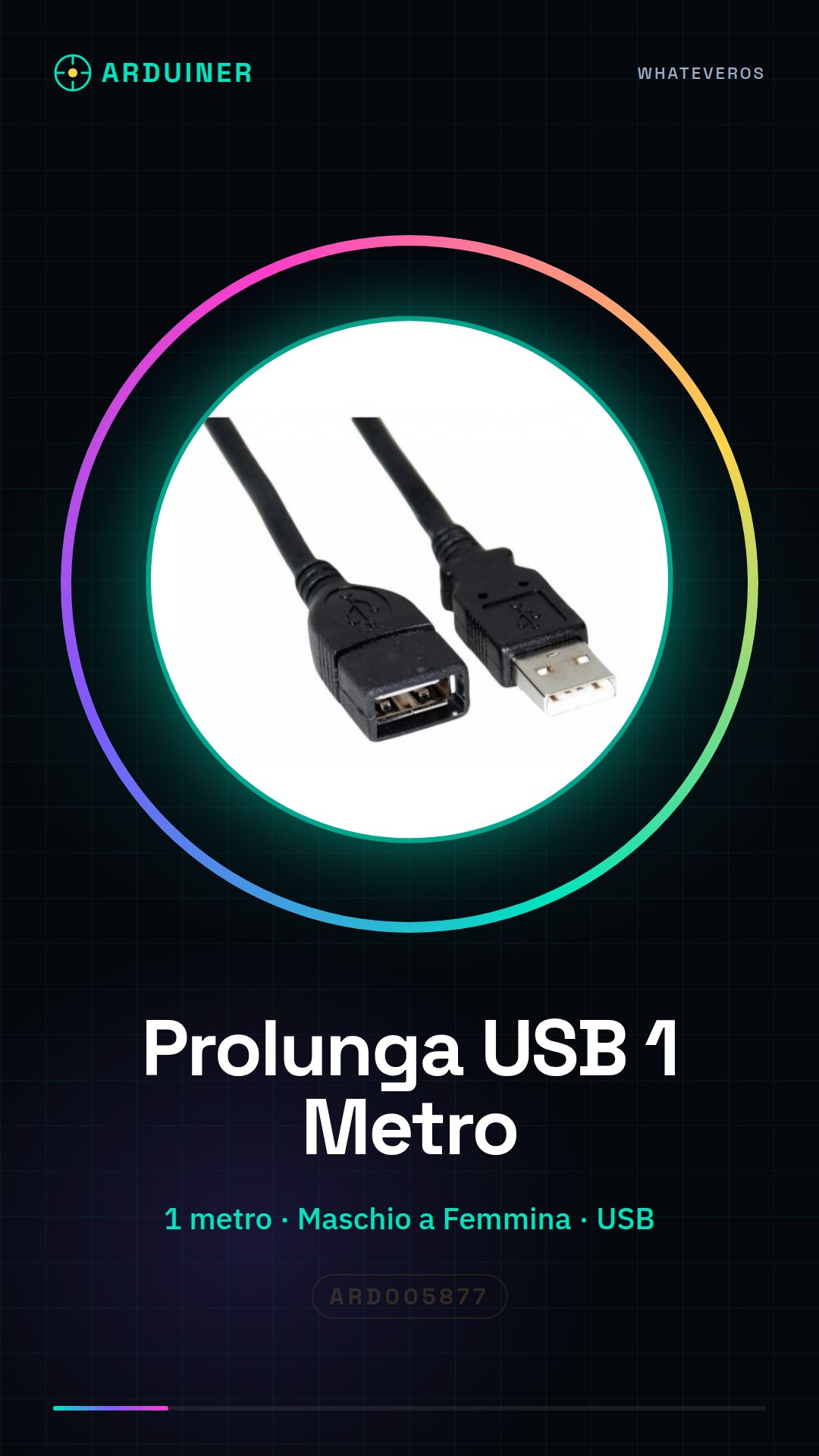 1 Meter USB Verlängerungskabel von USB-Männlich zu USB-Weiblich