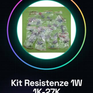 1 w kit Resistenze 1k-27 k, 10 pezzi di 23 tipi: 1K 1.2K 1.5K 1.8K 2K 2.2K 2.4K 2.7K 3K 3.3K 3.6K 3.9K 4.3K 4.7K 5.1K 5.6