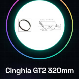 Closed GT2 Belt Step 2mm Width 6mm Length 320mm