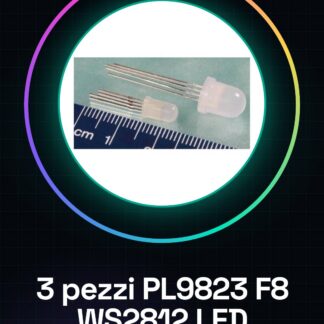 3 pezzi PL9823 F8 WS2812 LED