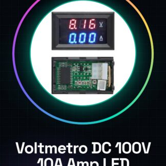 Voltmetro DC 100V 10A Voltmetro
Amperometro Amp + LED rosso Amp doppio voltmetro digitale
