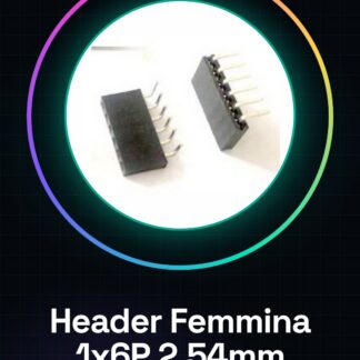 10 Pezzi 1*6P 2.54mm Bent Pin Header Femmina Connettore Plug