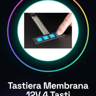 Tastiera a Membrana DC 12V 1x4 4 Tasti Adesiva Keypad Arduino Tastierino Numerico