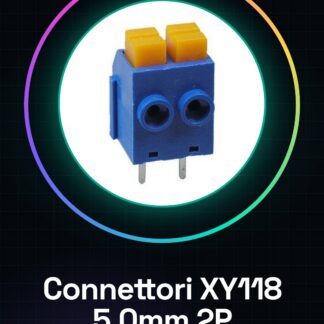 2 Pezzi Connettori terminali a molla XY118 5.0mm 2 Pins
