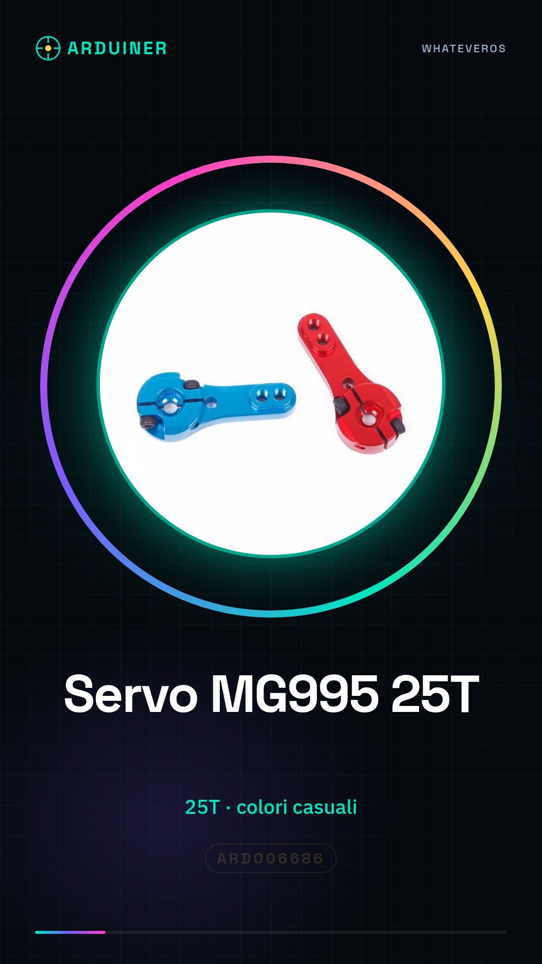 MG995 Servoarm 25T zufällige Farben